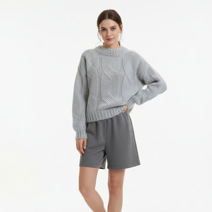 Pull en maille ample tendance pour femme