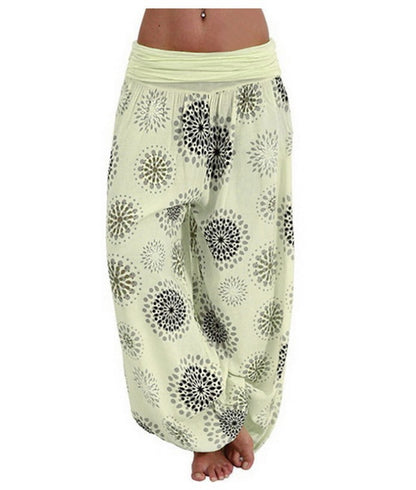 Pantalon Sarouel Femme Style Bohème – Coupe Large Ultra Confort