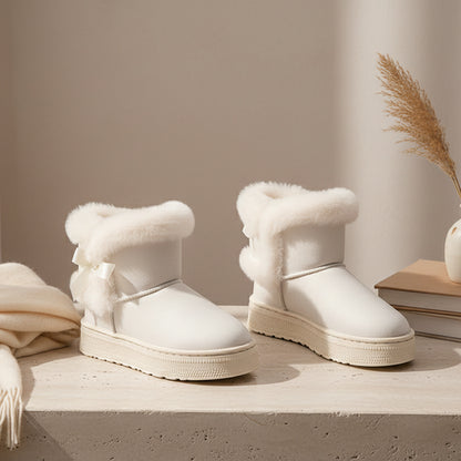 Bottes femme mi-mollet fourrées à doublure thermique