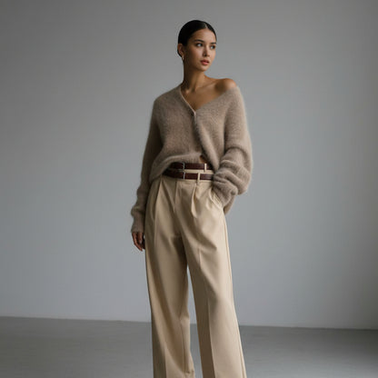 Pull en Maille Boutonné Femme