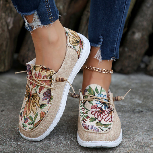 Chaussures femme casual en toile