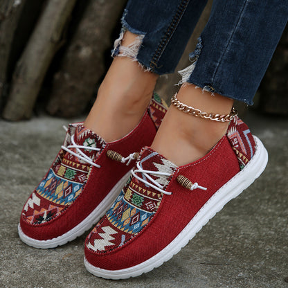 Chaussures femme casual en toile