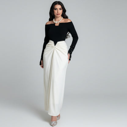 Robe Fourreau Élégance Perle