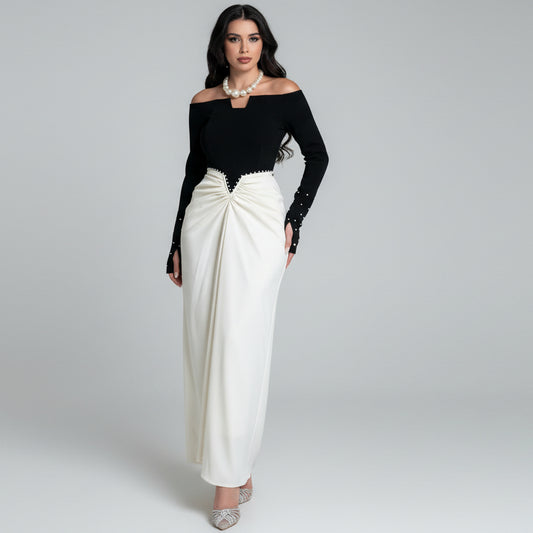 Robe Fourreau Élégance Perle