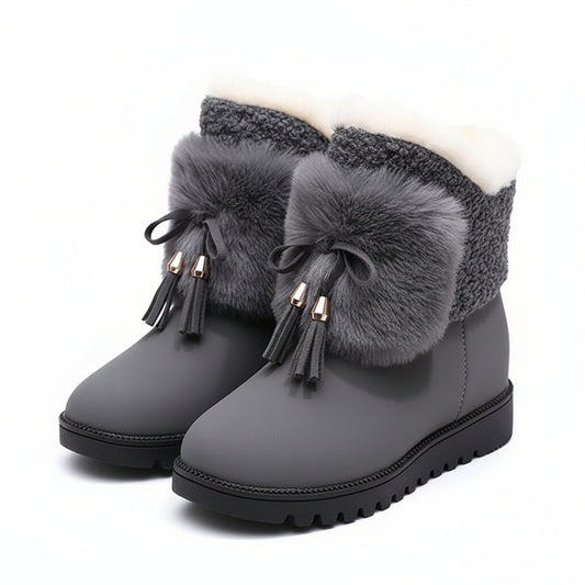 Bottes de neige femme mi-mollet doublées fourrure