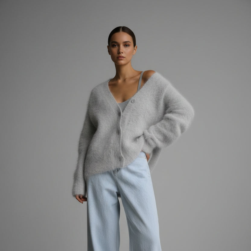 Pull en Maille Boutonné Femme