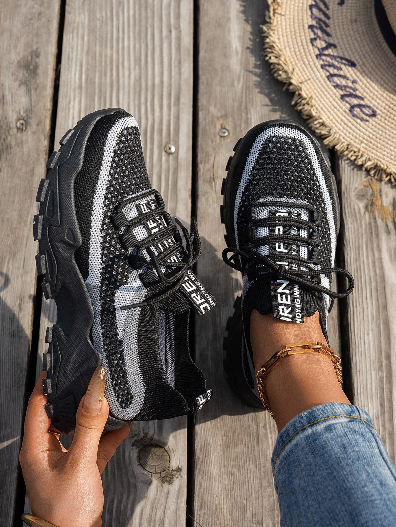 Baskets femme Flyknit respirantes