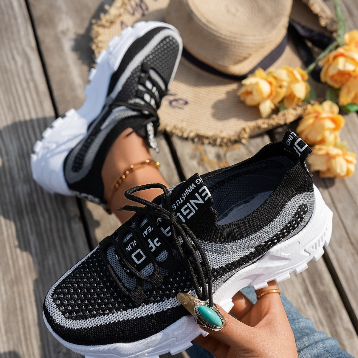 Baskets femme Flyknit respirantes