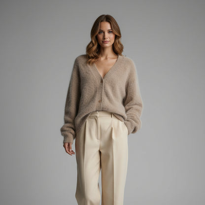 Pull en Maille Boutonné Femme